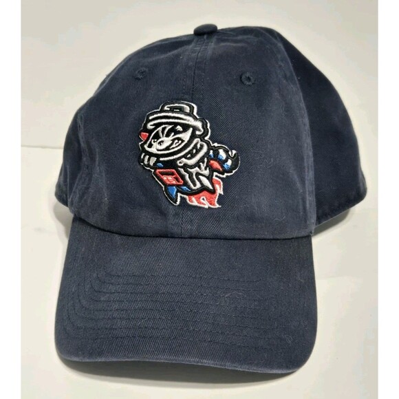 Rocket City Trash Pandas Hat Baseball Cap '47 Clean Up Strap Back Navy Blue - Picture 1 of 7